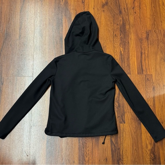 [BLANKNYC] Black Draped Hooded Jacket with Zip Pockets Size XS - Picture 8 of 8